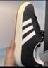 adidas T头鞋 STADT经典薄底运动板鞋平底鞋男女阿迪达斯三叶草   黑色/汉玉白/浅猩红（推荐女生买小半码）   38 实拍图