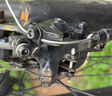 乐百客 山地自行车碟刹来令片金属油刹刹车片通用禧玛诺SHIMANO M365 M4050 MT400 UR300碟刹器夹器配件大全 实拍图