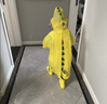 牧萌儿童雨衣男童连体套装防水全身幼儿园女孩小童 活力黄恐龙 XL 实拍图
