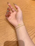 中国黄金（CHINA GOLD）黄金手链双层蝴蝶足金手链时尚转运珠七夕情人节礼物送女友送老婆 双层蝴蝶手链 约2.1g+品牌礼盒 实拍图