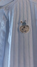 贝瑞加（Babyprints）婴儿连体衣2件夏季短袖婴儿衣服新生儿纯棉哈衣轻薄爬服 白蓝90 实拍图