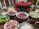 摩飞电器（Morphyrichards）多功能锅二代料理锅家用电火锅电煮锅电蒸锅5L鸳鸯火锅分体定时预约蒸煮炒煎烤肉多用途锅MR9099红 实拍图