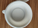 特美居（temeiju）一次性饭盒圆形汤碗450型*8套带盖餐盒食品级餐具可降解玉米淀粉 实拍图