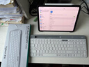 罗技（Logitech）时尚系列 K580 无线蓝牙键盘 办公键盘 便携超薄 笔记本键盘 平板键盘 芍药白 101键 实拍图