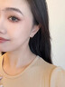 芯奢S999足银耳环女士2026新款养耳洞素圈耳圈耳钉纯银设计高级感耳饰 足银8MM【2只装】 【适合耳骨戴】假一赔十 实拍图