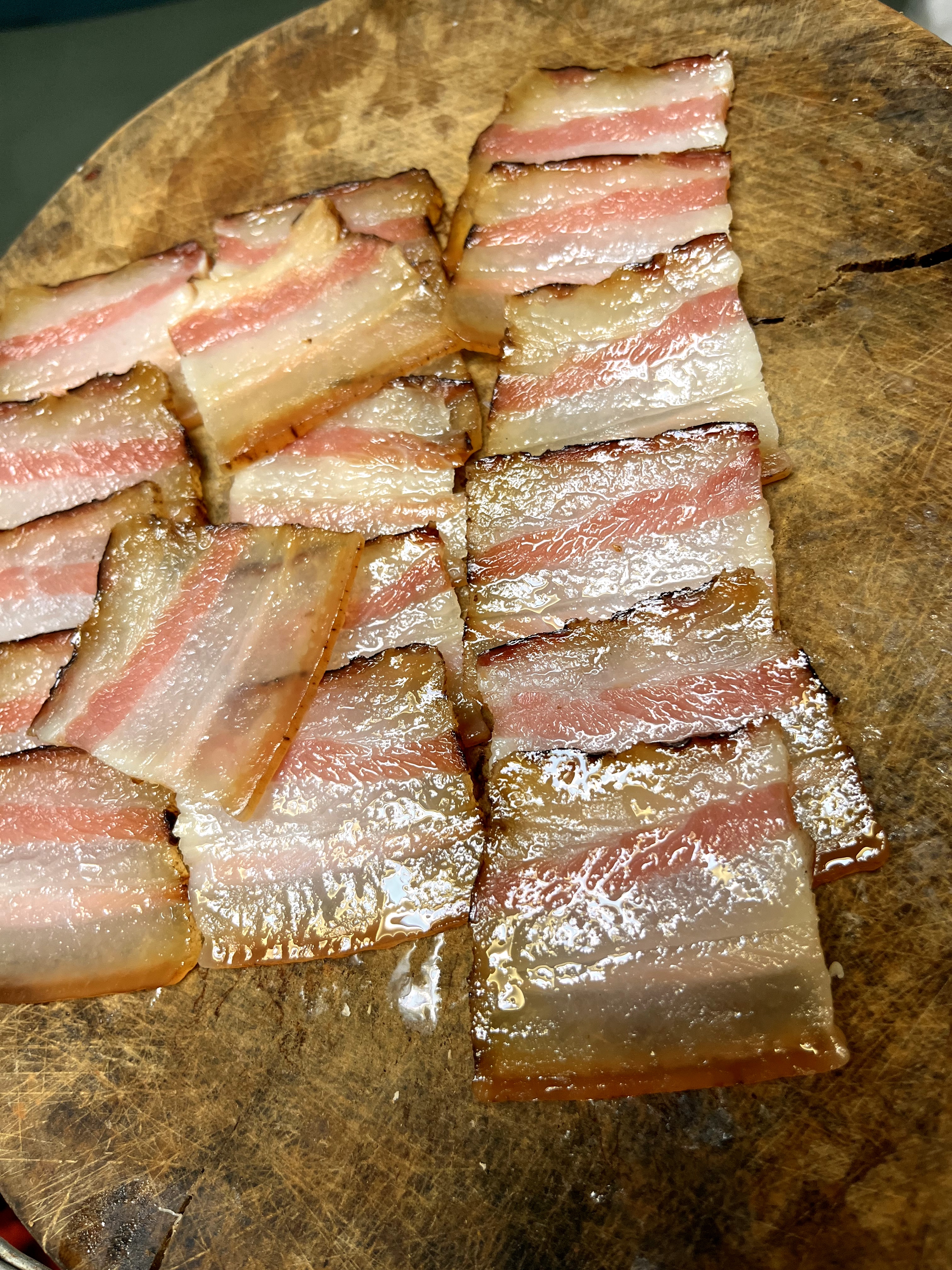 詹腊坊腊肉烟熏土猪五花腊肉正宗四川腊肉贵州腊味烟熏1年后腿老腊肉 [农村黑猪]3斤整块后腿肉 实拍图