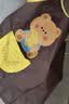 贝瑞加（Babyprints）围兜罩衣饭兜儿童防溅衣防水油污中大童加长款全身防水 奶酪小熊 实拍图