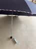 天堂伞 加大雨伞三折 经典商务伞格纹10骨加大雨伞男女 藏青 实拍图
