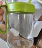 茶花（CHAHUA）厨房玻璃油壶调味罐油罐醋瓶酱油瓶带防尘盖防漏油瓶 3格绿色+大号油壶绿色 倒油壶 550ml 实拍图