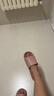 京东京造【抗菌皮纹拖】eva软弹拖鞋居家室内防滑浴室外穿凉拖女粉色37-38 实拍图