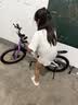 凤凰儿童自行车儿童山地学生车小孩单车带辅助轮3-6-10-12岁小中大童 乌梅紫丨单速辐条轮+双碟刹+礼包 20寸（适合身高130-145cm） 实拍图