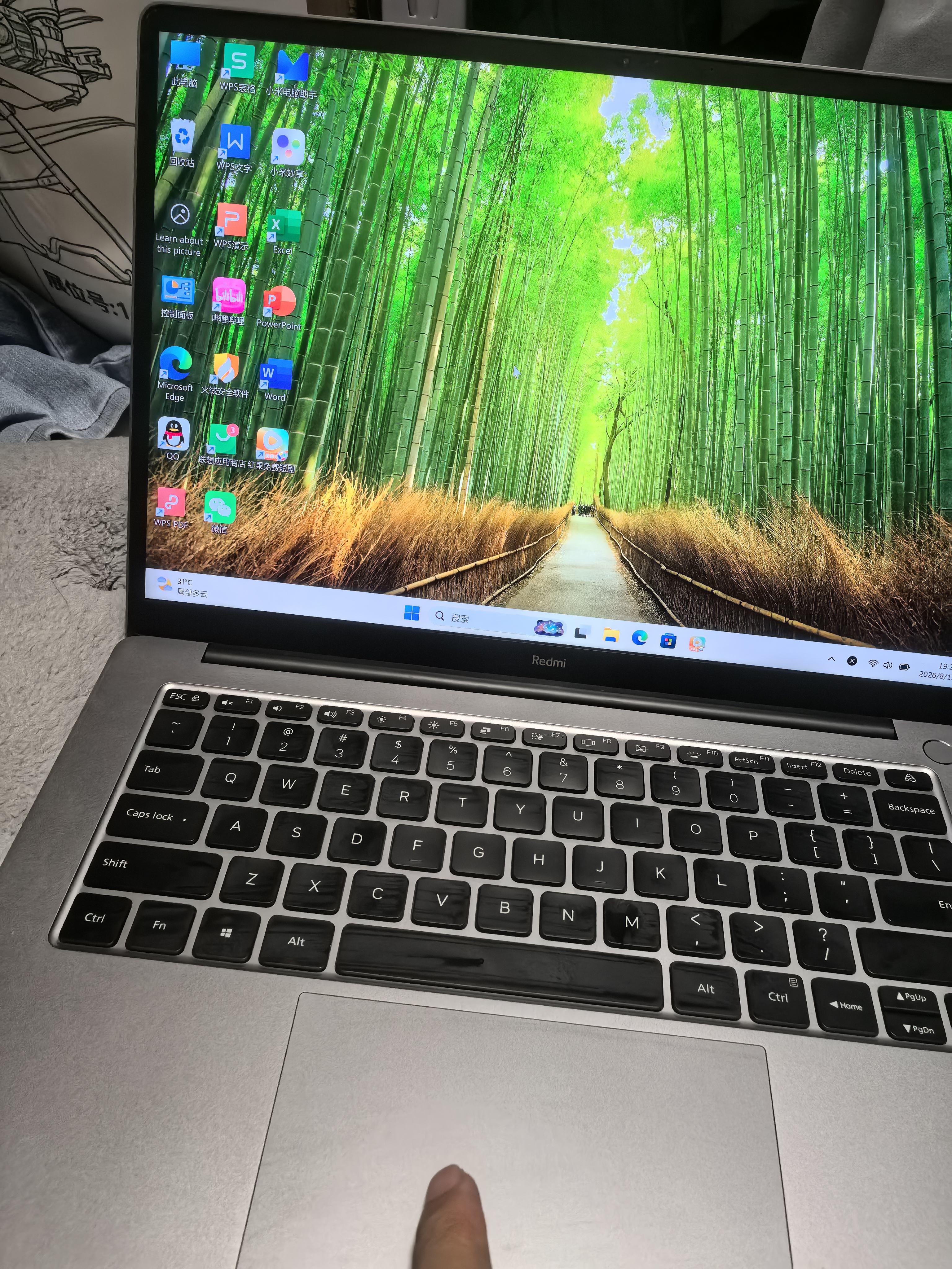 小米 Mi xiaomi Air/Pro 二手笔记本 高清全面屏时尚轻薄办公学习二手笔记本电脑 95新红米14寸 I5十一代16G512G独2K屏 实拍图