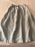 MUJI 女式 汉麻 水洗茧形裙长半身裙女裙子26年夏季女装 BE21EA6S 灰色条纹 M (160/66A) 实拍图