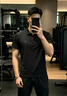 罗蒙（ROMON）T恤男短袖潮流夏季冰丝POLO衫上衣休闲商务半袖翻领打底衫灰XL 实拍图