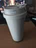 SZTAA保温杯咖啡杯316不锈钢陶瓷男女士吸管杯便携车载水杯茶杯伴手礼 白色520ml咖啡杯 实拍图