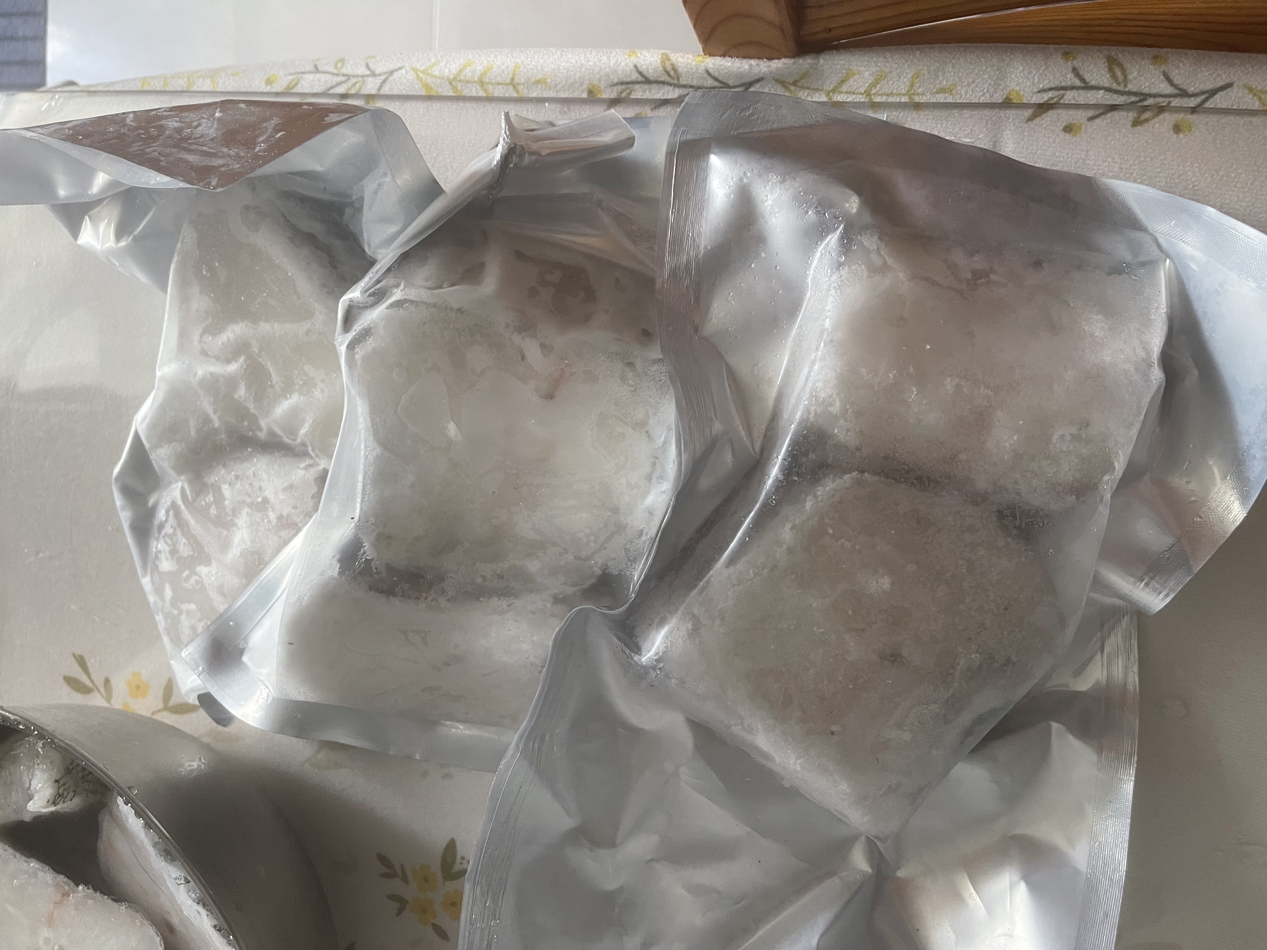 鼠大皇俄罗斯深海鳕鱼块中段新鲜冷冻鳕鱼片雪鱼肉鳕鱼排水鳕鱼海鲜鱼类 原切中段 4000g /10袋 实拍图