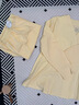 雅特茂月子服纯夏季产后棉孕妇睡衣款产妇待产喂奶哺乳家居服 四季180g（送胸垫）奶酪色1450 L 实拍图