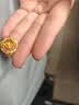 周大福爆闪玫瑰花园黄金吊坠女约2.85g EOF1235生日礼物 实拍图