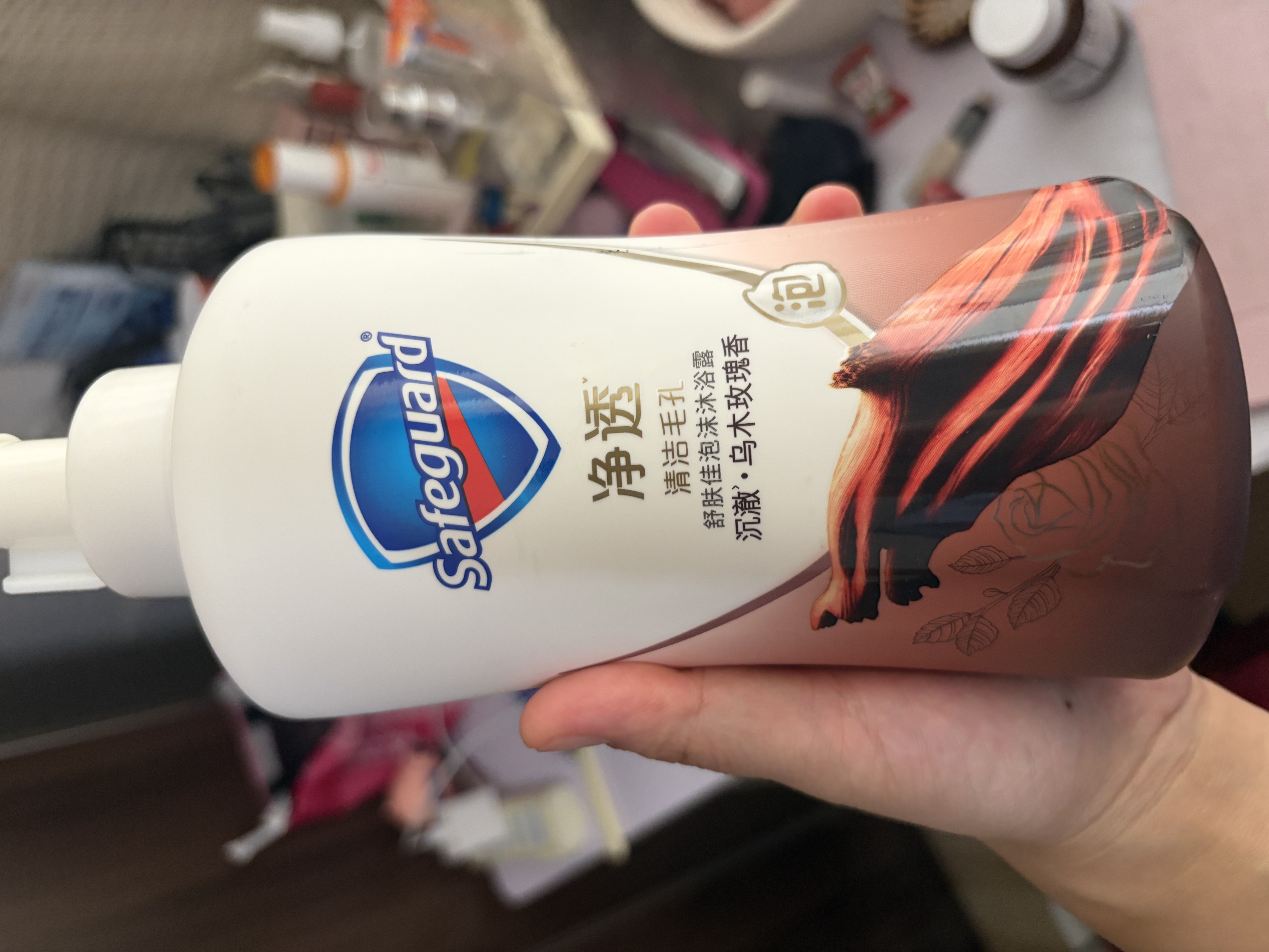 舒肤佳净透泡沫沐浴露沉澈乌木玫瑰香氛500g添加果酸持久留香男女士通用 实拍图