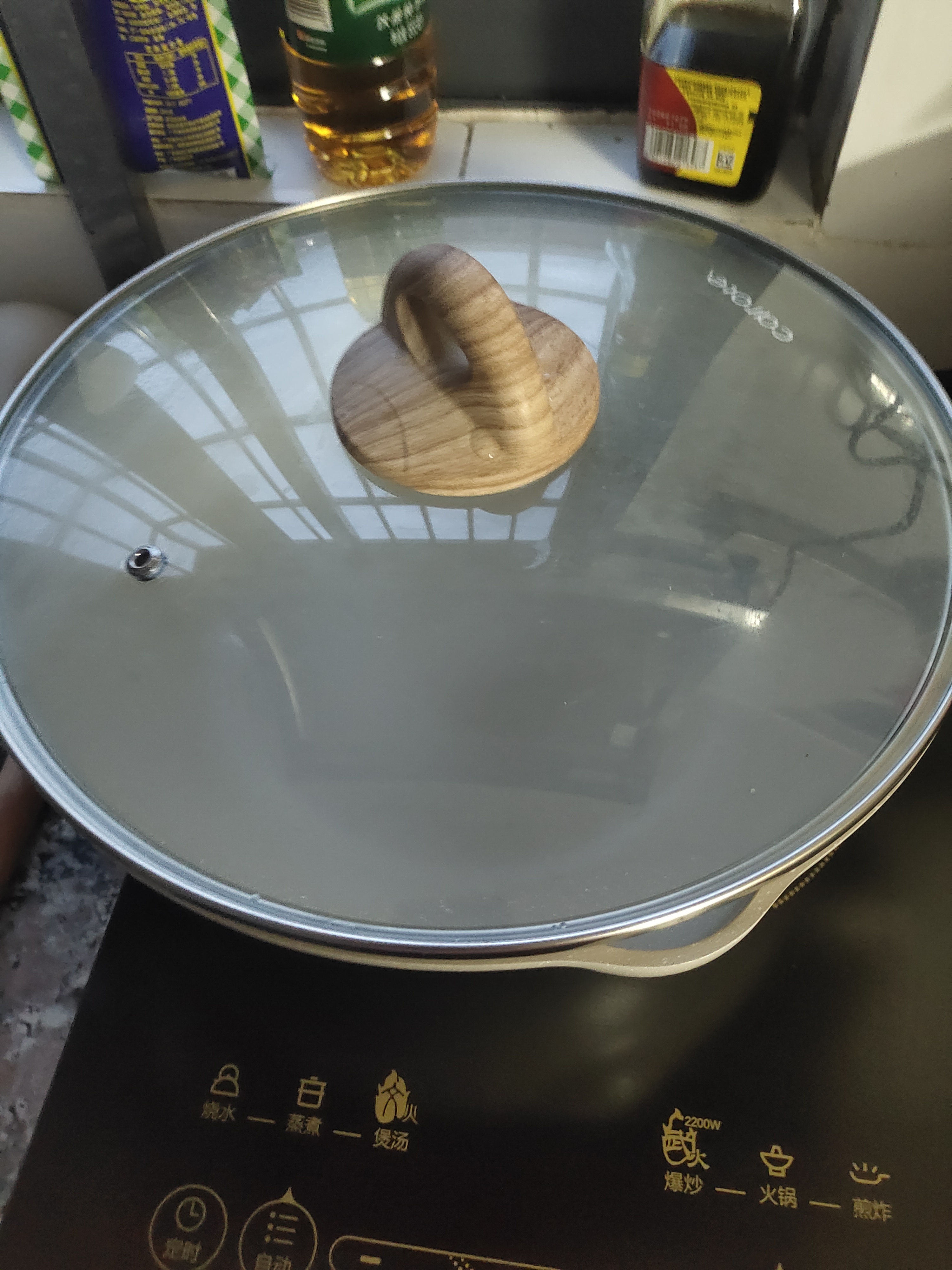 卡罗特不粘钛锅炒锅家用麦饭石炒菜锅平底锅不沾锅电磁炉燃气灶28cm套装 实拍图