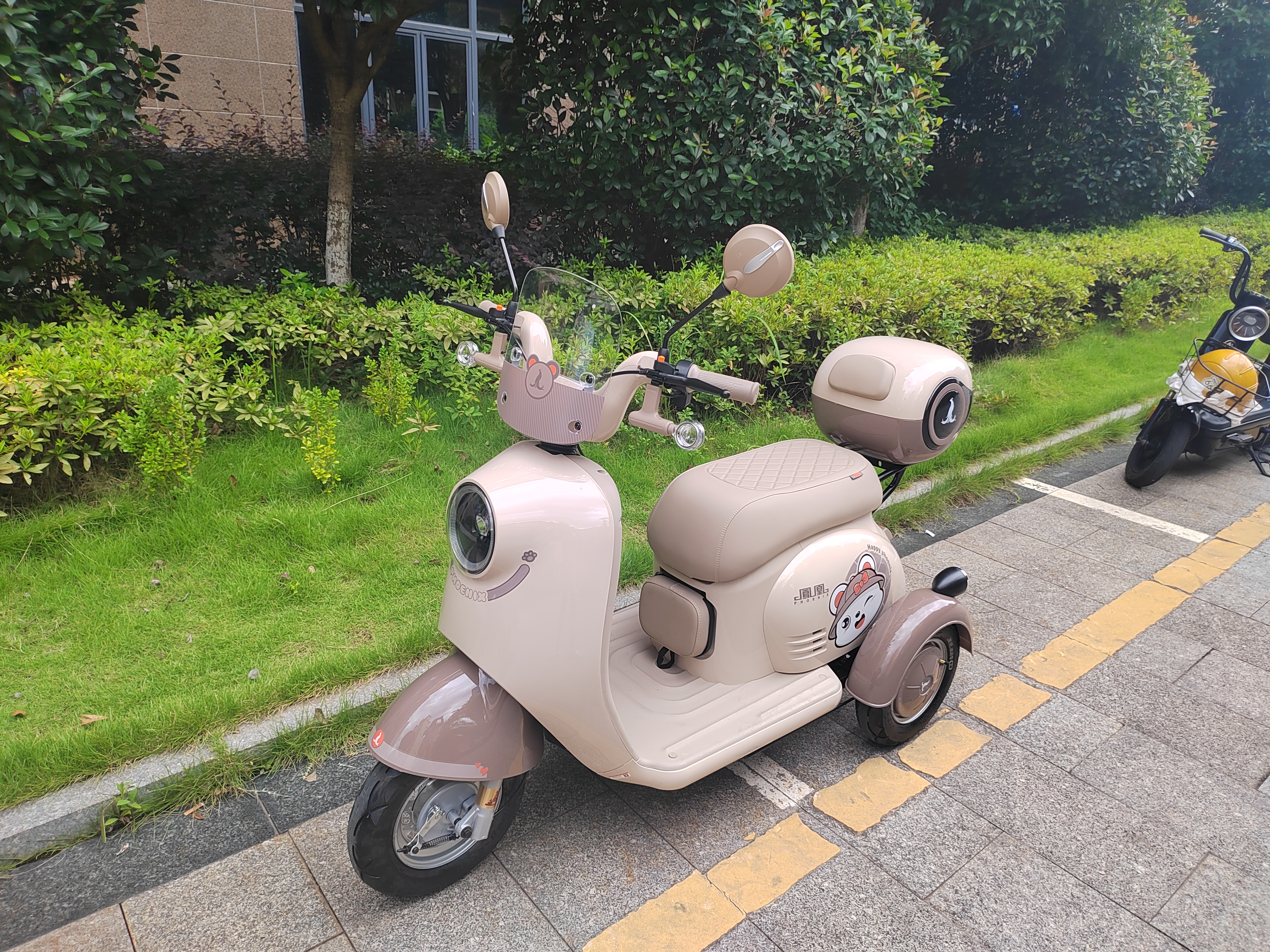 凤凰（Phoenix）甲壳虫电动车三轮车小型电动摩托车休闲家用小型女士新国标电三轮 【甲壳虫MAX豪华版】续航约100里+凤凰2.0系统 实拍图