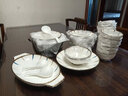 康陌（KANGMO）陶瓷餐具碗碟套装乔迁礼物实用日式碗盘整套釉下彩餐具乔迁礼物 12人食67件套配砂锅【礼盒装】 实拍图