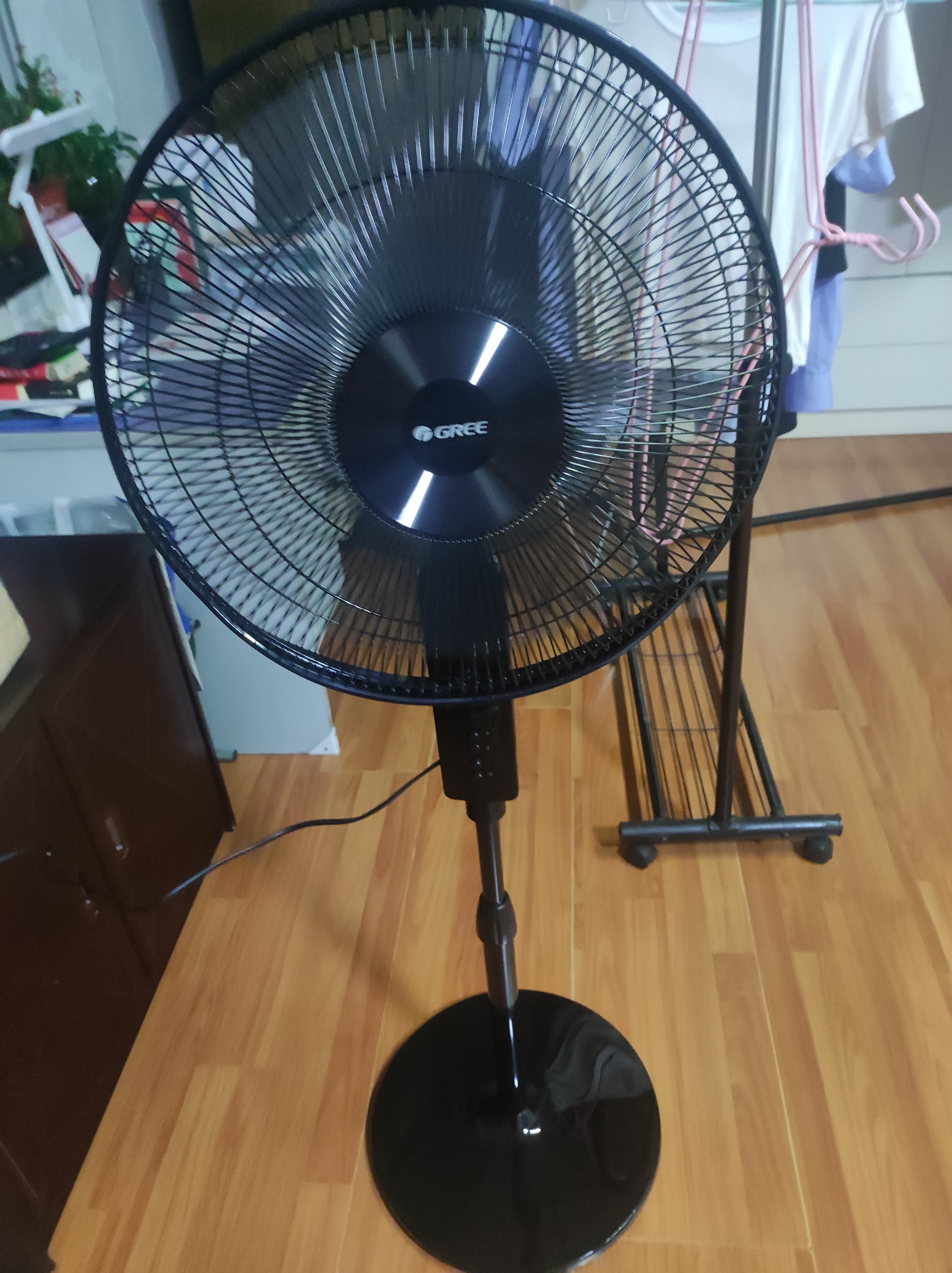 格力（GREE）电风扇家用大风量五叶转页扇 办公室立式升降转叶扇大尺寸定时电扇排气扇落地扇 FD-4012-WG 实拍图