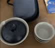 梦庭 旅行茶具套装紫砂快客杯功夫茶杯户外便携式泡茶壶茶水分离陶瓷 实拍图
