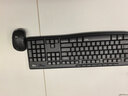 罗技（Logitech）MK295无线键鼠套装 静音办公无线键盘鼠标套装 静音鼠标键盘笔记本电脑键盘薄膜 全尺寸家用104键 MK295黑+短鼠标垫（20*23） 实拍图