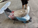 金箭电动摩托车 【人气爆款】灵彩60V20AH铅酸电池长续航800W大动力踏板电动轻便摩托车电动车积木蓝 实拍图