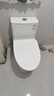 九牧（JOMOO）马桶 家用虹吸式马桶大冲力节水坐便器 防臭瞬冲 易洁抗菌马桶 行业爆款-升级无棱内壁11370-400坑 实拍图