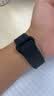 MSSM适用苹果手表表带S12/S11 Apple iWatch手表磁吸表带S10/9/8/SE3/Ultra4硅胶表带 黑配灰44-49 实拍图