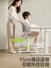 育才儿童学习椅中小学生写作业写字椅子升降调节滑动追背椅靠背书桌椅 小栋梁 灰 升降42-56cm【11cm追背+15cm宽脚踏】 实拍图