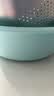 茶花 塑料洗脸盆27cm+33cm蓝色2只洗衣服清洁盆子洗菜盆 实拍图