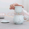 逸品春秋陶瓷泡茶杯办公室带盖过滤茶杯马克杯家用个人水杯纪念礼品定制 苹果杯（梅） 实拍图