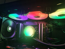 TCOMAS钛钽SJ-A080 360黑色 一体式CPU水冷散热器 大冷头加厚冷排风扇ARGB光效 支持intel/AMD 实拍图