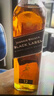 尊尼获加（JOHNNIE WALKER）洋酒 12年黑方黑牌派对随身舱礼盒1000ml 苏格兰调和型威士忌 实拍图