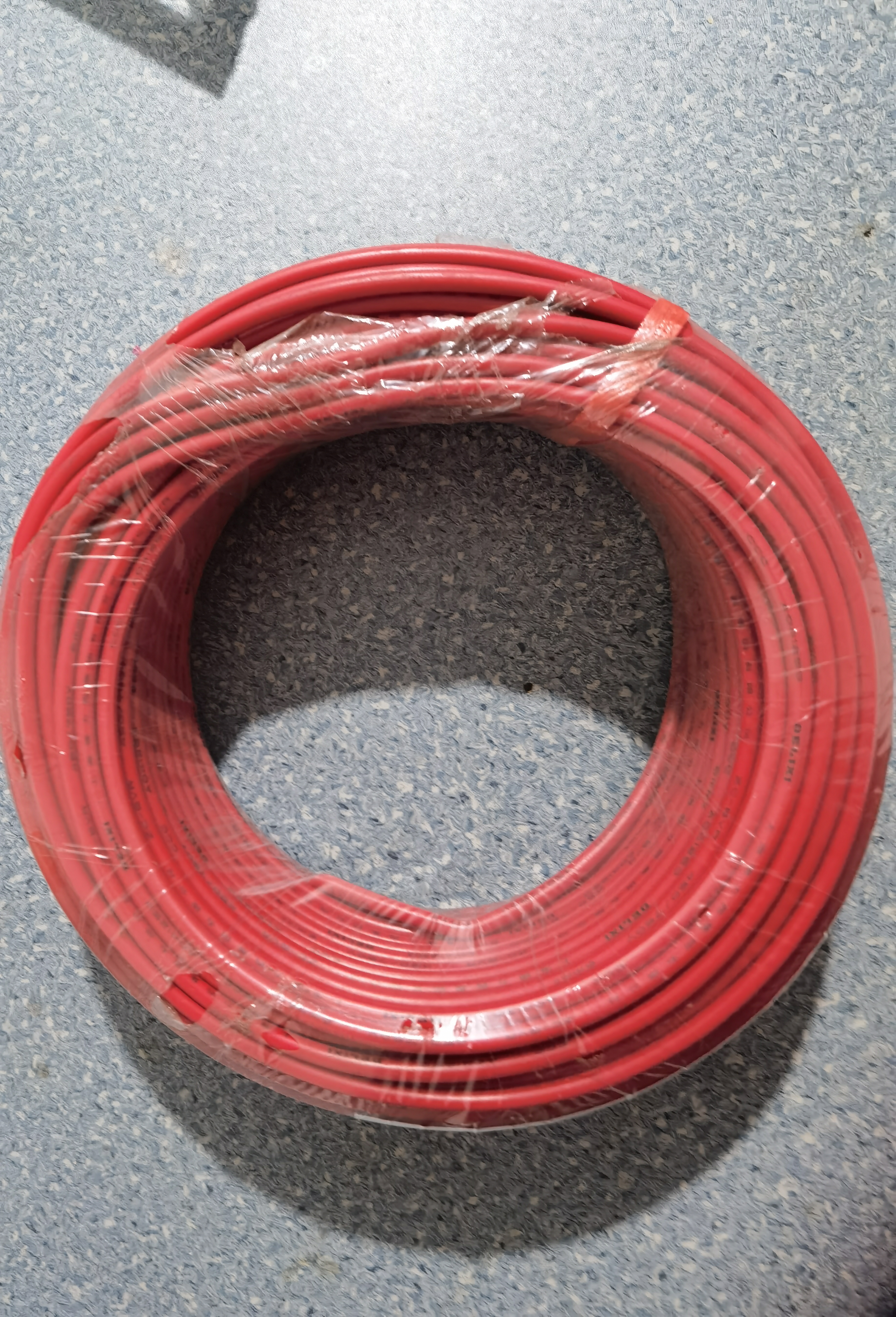 德力西（DELIXI）电线电缆ZC-BVR6平方阻燃单芯多股 家用铜芯电线 50米红色火线  实拍图