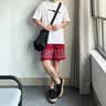 法·玛莎 FAV MARTHA牛筋底休闲板鞋男夏季透气薄款帆布鞋系带轻便男士通勤运动鞋 黑色 38 实拍图