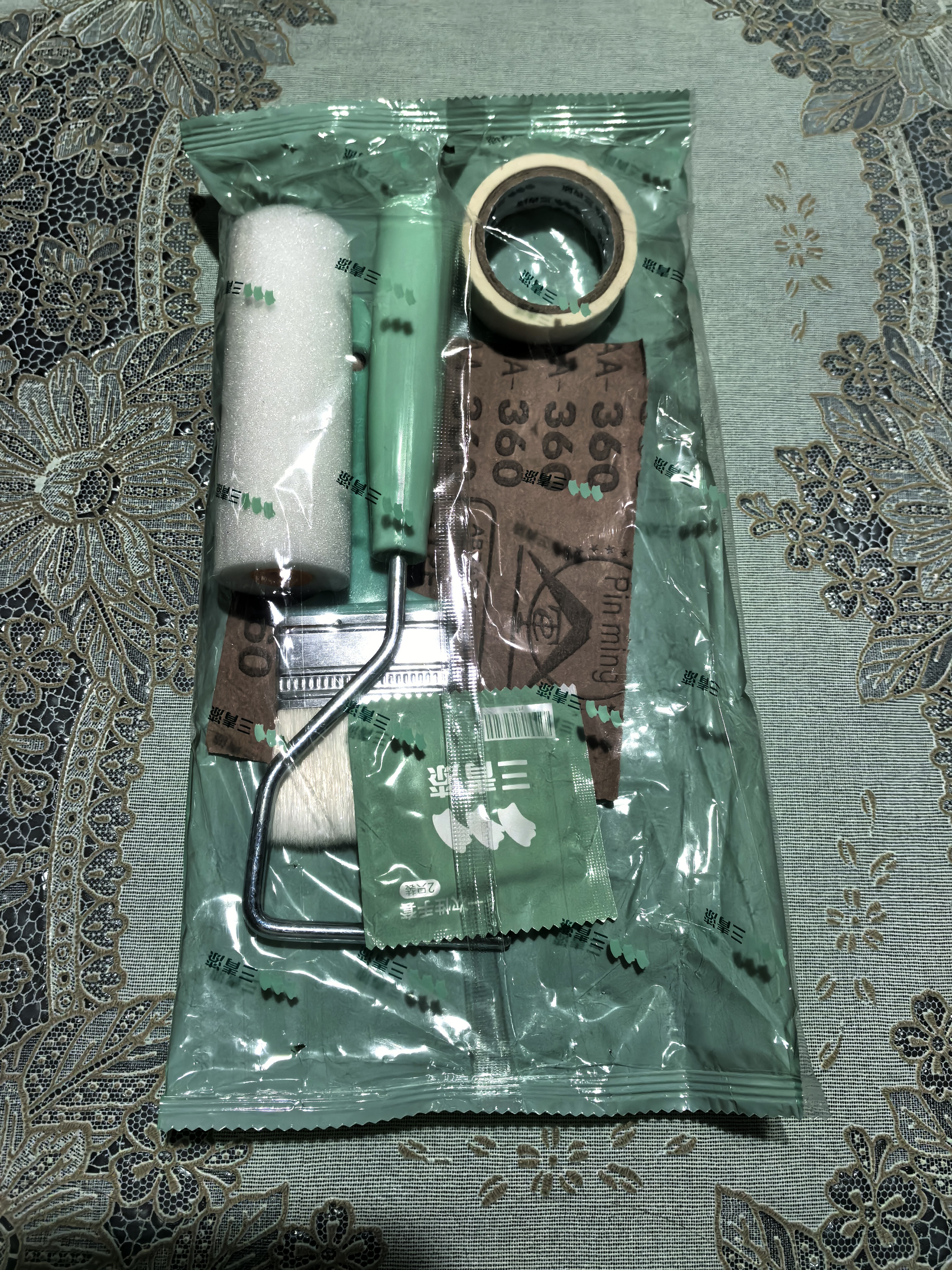 三青水性木器漆家具翻新漆刷门窗衣柜木用改色油漆环保涂料 米白色1KG 实拍图