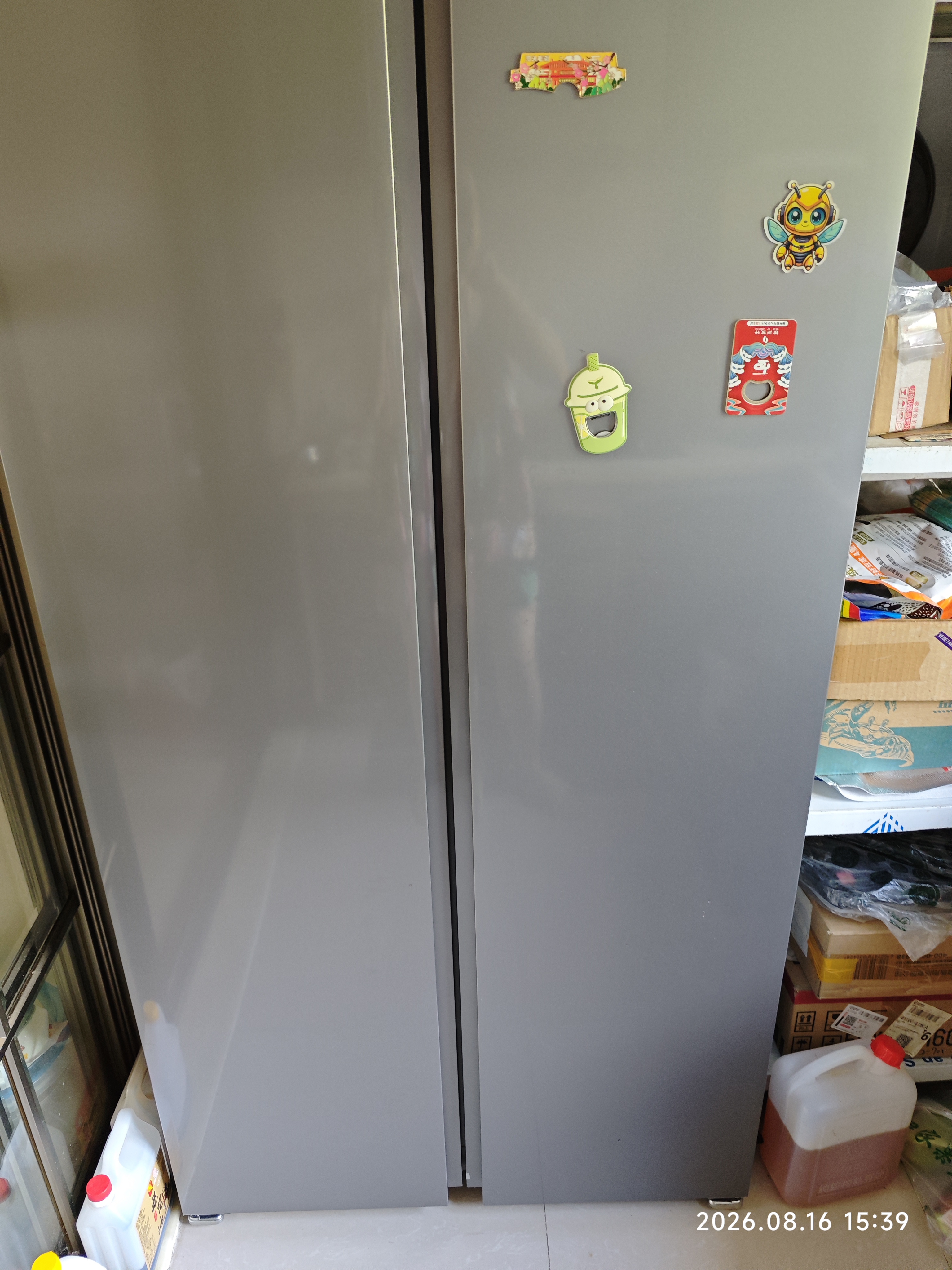 美的冰箱601升双开门双变频全空间净化一级能效风冷无霜超大容量BCD-601WKPM(E)国家补贴 实拍图