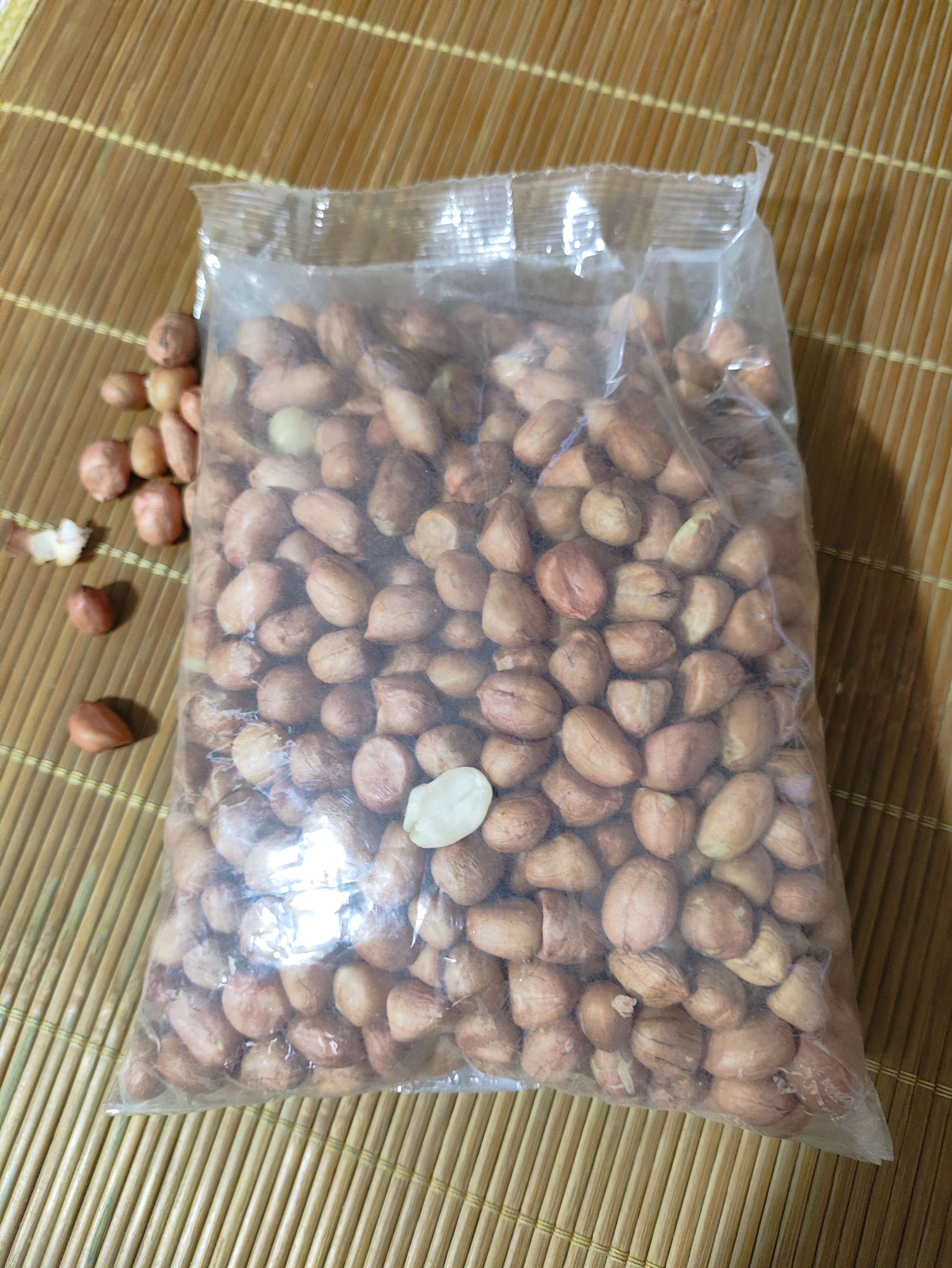 现剥新白沙花生米五谷杂粮粒大米新货花生粉皮大粒花生米无壳 500g 净重1袋 精选白沙大粒 实拍图
