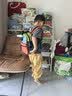 SHUKIKU儿童书包幼儿园背包防丢户外旅游防泼水超轻双肩包橙红S+码 实拍图