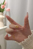周大生18K黄金项链女蝴蝶套链极光蝶项链生日礼物送女友送妈妈 约1.6g 实拍图