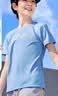 361°童装男女童短袖针织衫夏季新款速干儿童T恤中大童冰爽上衣 罗比蓝1203-男童 150 cm 实拍图