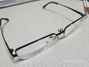 精工（SEIKO）眼镜近视可配度数男款半框钛材眼镜框架HT01080 113亮黑色/银钯色 实拍图