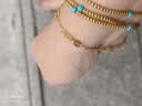 中国黄金（CHINA GOLD）双层满天星黄金手链女999足金七夕情人节礼物送女朋友老婆 金重约2.1g【足金手链】 实拍图