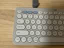 罗技（Logitech）时尚系列K390无线蓝牙键盘 超薄便携  K380升级版 沙色 79键 实拍图