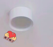 雷士（NVC）LED筒灯家用客厅卧室吊顶过道免开孔明装天花灯PC白色15瓦暖白光 实拍图