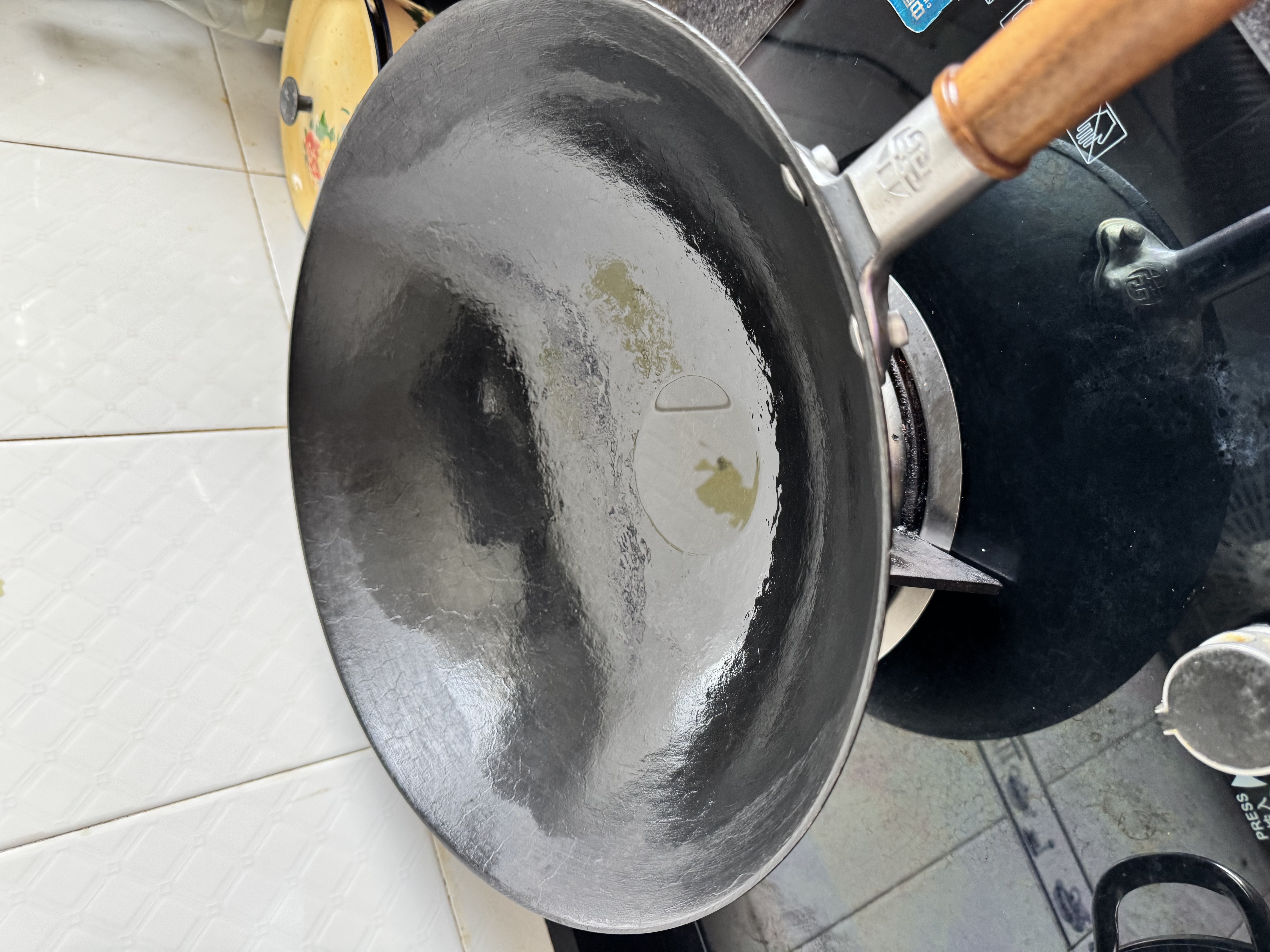王源吉铸铁锅炒菜锅老式生铁无涂层不粘古法炒锅望江南34cm无耳 实拍图